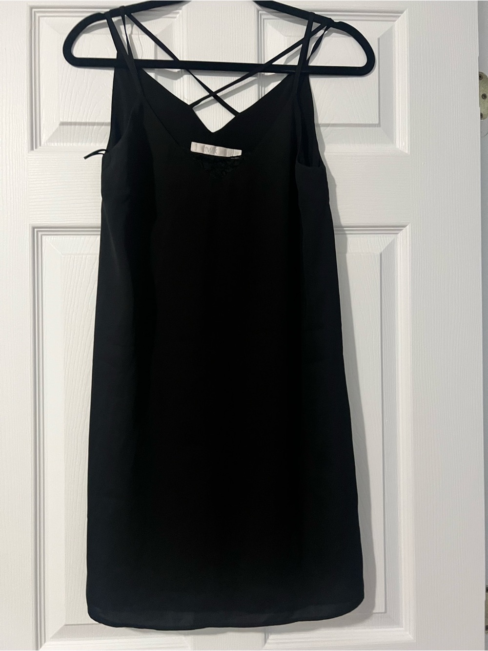 Twik Simons Women's Black Strappy Slip Dress